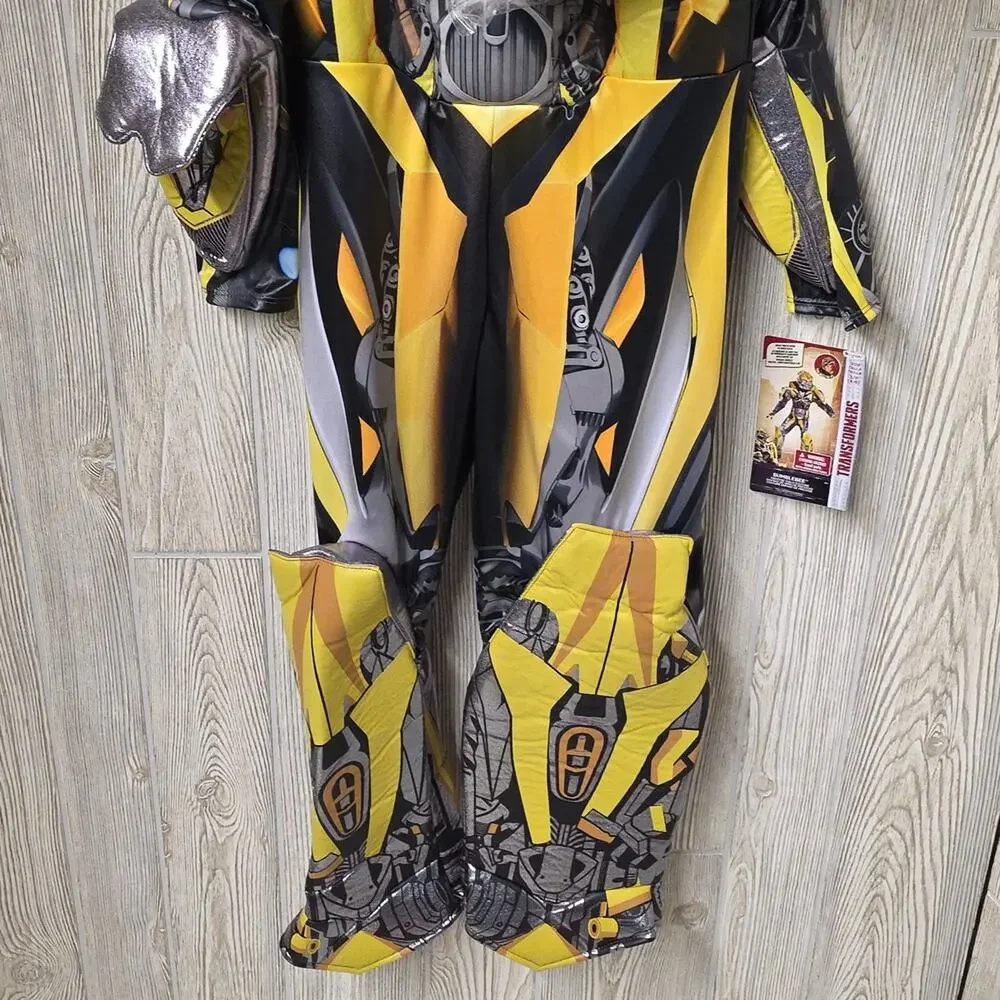 Disguise Bumblebee Superhero Costume Transformers Kids Size Small 4-5 NWT